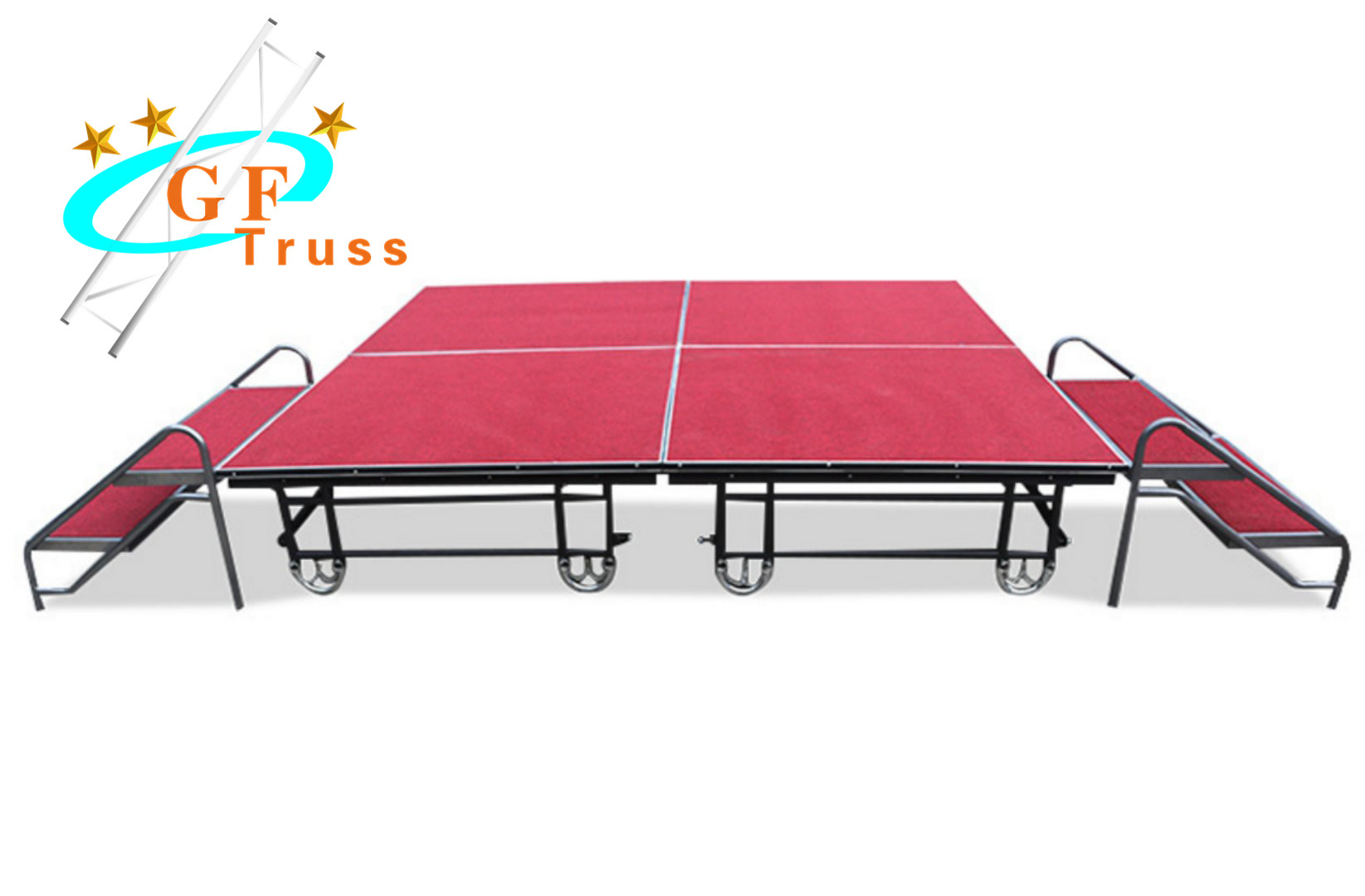 Folding Adjustable 6082 T6 Aluminum Stage Platform