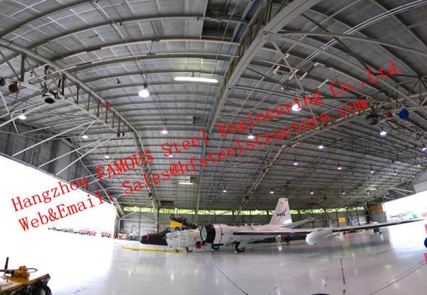 Waterproof Insulated Prefabricated Steel Structure Aircraft Hangar For Private