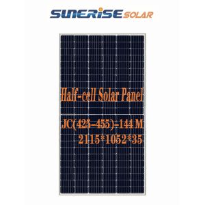 25 Years 144 Cells 440W 24KG Half Cell Solar Module