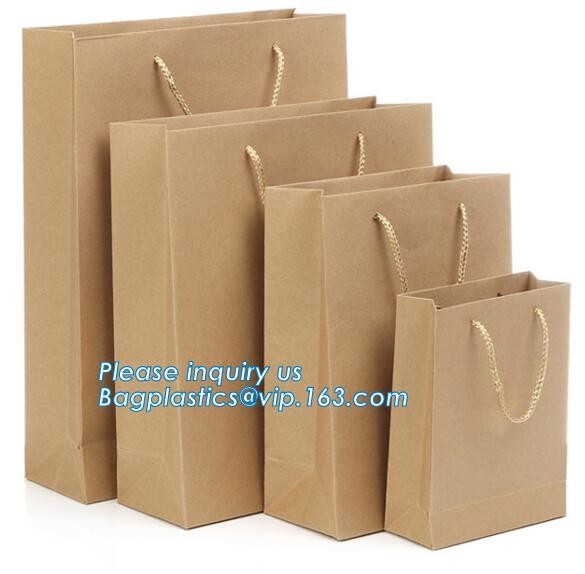 Flower carrier bag with different color customized pot plants kraft paper bag with handle,stamping logo fancy paper flow