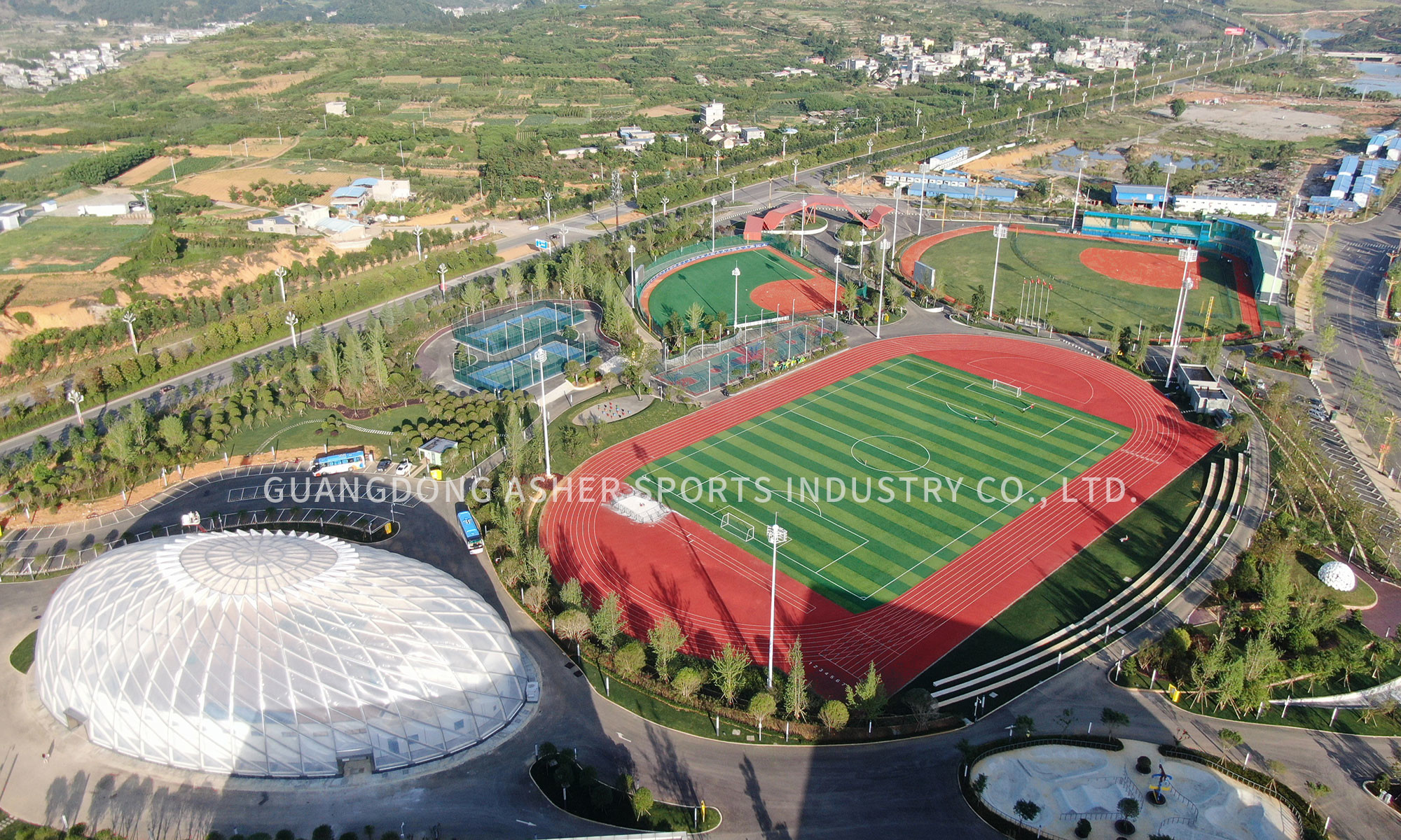Full Pour IAAF Running Track Synthetic Outdoor 13mm Thickness