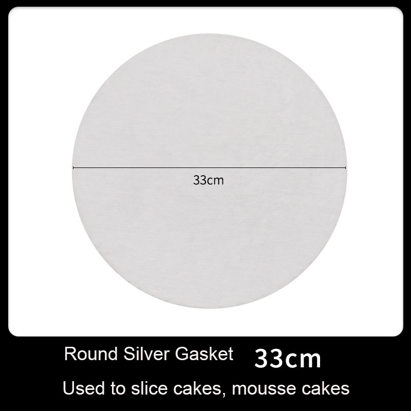 Direct Exquisite Food Grade Circle Cardboard Cake Paper Boards Round Silver Base Tray