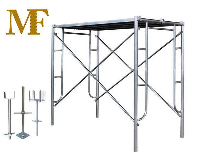 5-Ton Loading Capacity Anti Slip Scaffold Frame Rust Resistant Easy Assembly For Construction Site