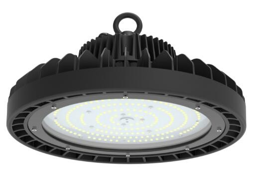 Black die-casting aluminum housing UFO high bay which's power range from 100w to 300w
