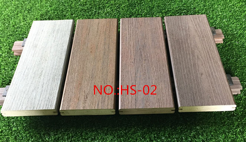 Flooring Outdoor Waterproof Wood Grain Double Color Co-Extruded WPC Wood Composite Decking