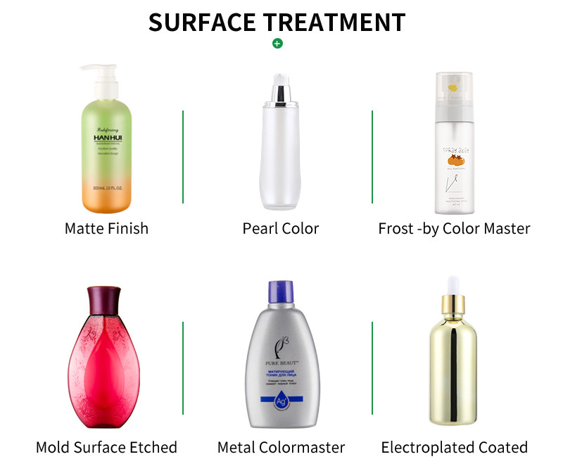 Customized 300ML Plastic Shampoo Bottles Soft Touch Finish With White Pump