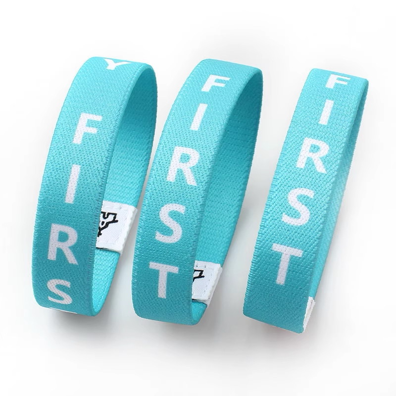 Fabric Stretch Daily Bible Verse Bracelets With NFC RFID Fabric Elastic Wristbands