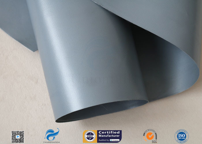 Plain Plastic Coated Fabric For Flexible Air Ducting / Lightweight Fiberglass Cloth
