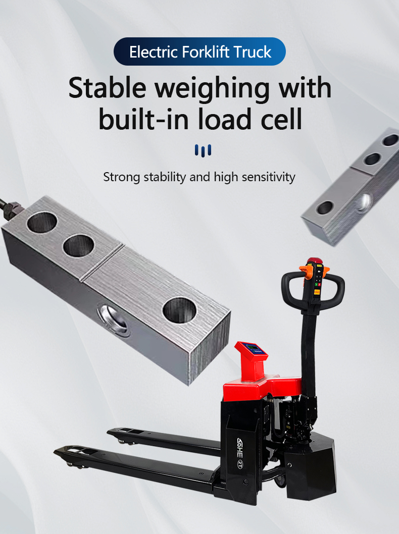 Battery-Powered SOHE 1-3 Ton Narrow Electric Pallet Truck with Scale and LED Display