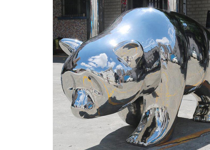 Plaza Or Garden Decoration Stainless Steel Horse Sculpture Matt Finished 180cm