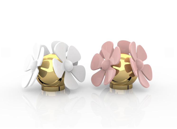Flower Shaped Customized Logo Zamak Perfume Caps Zinc Alloy Perfume Lids