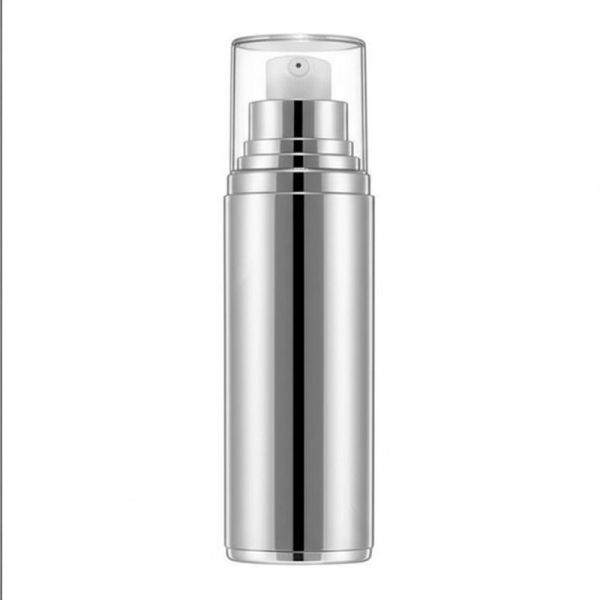 Customized White Cosmetic Airless Bottle with Crimp Sealing and ISO9001