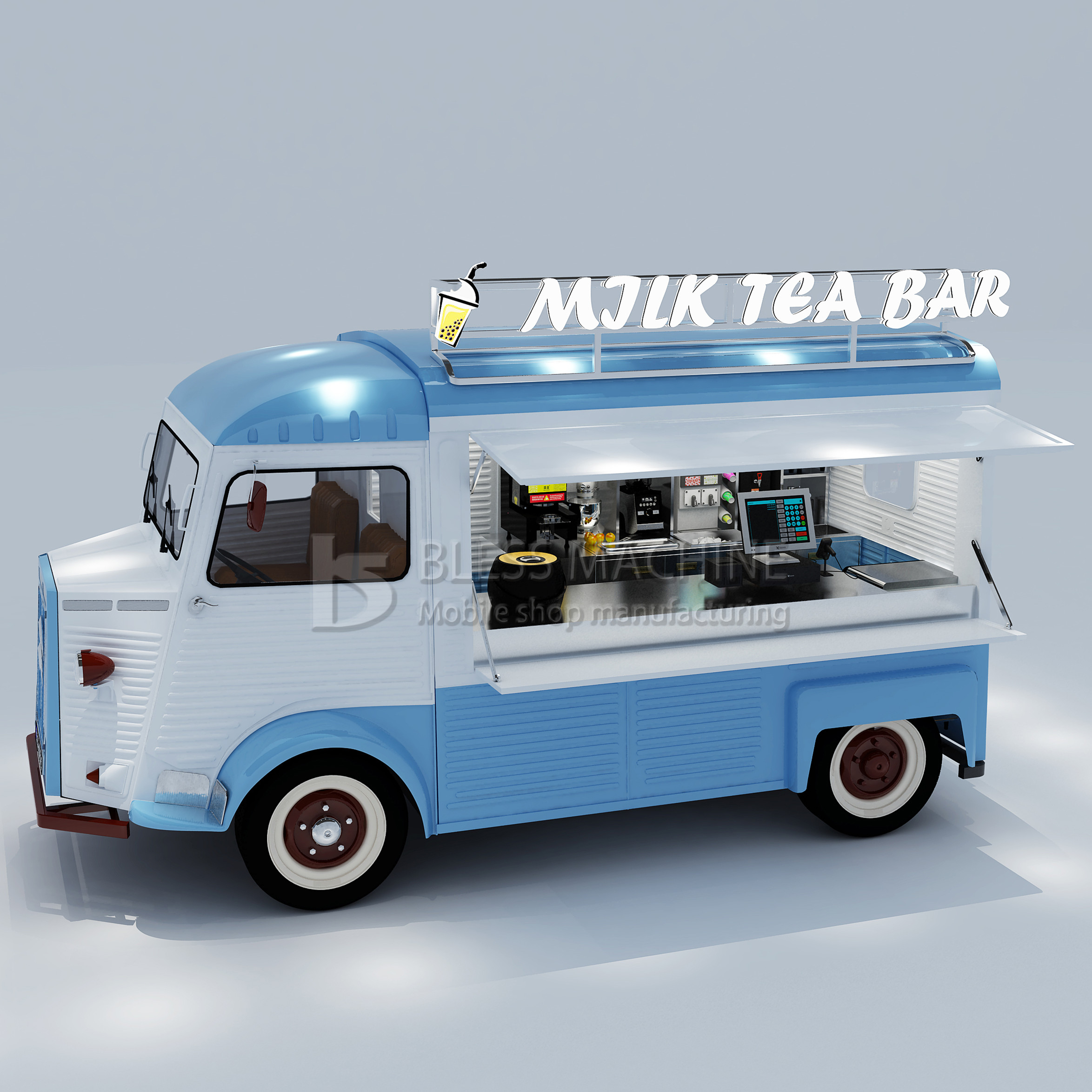 Beauty Salon Truck for Mobile Cosmetology Hairdressing Manicure Massage and Pedicure