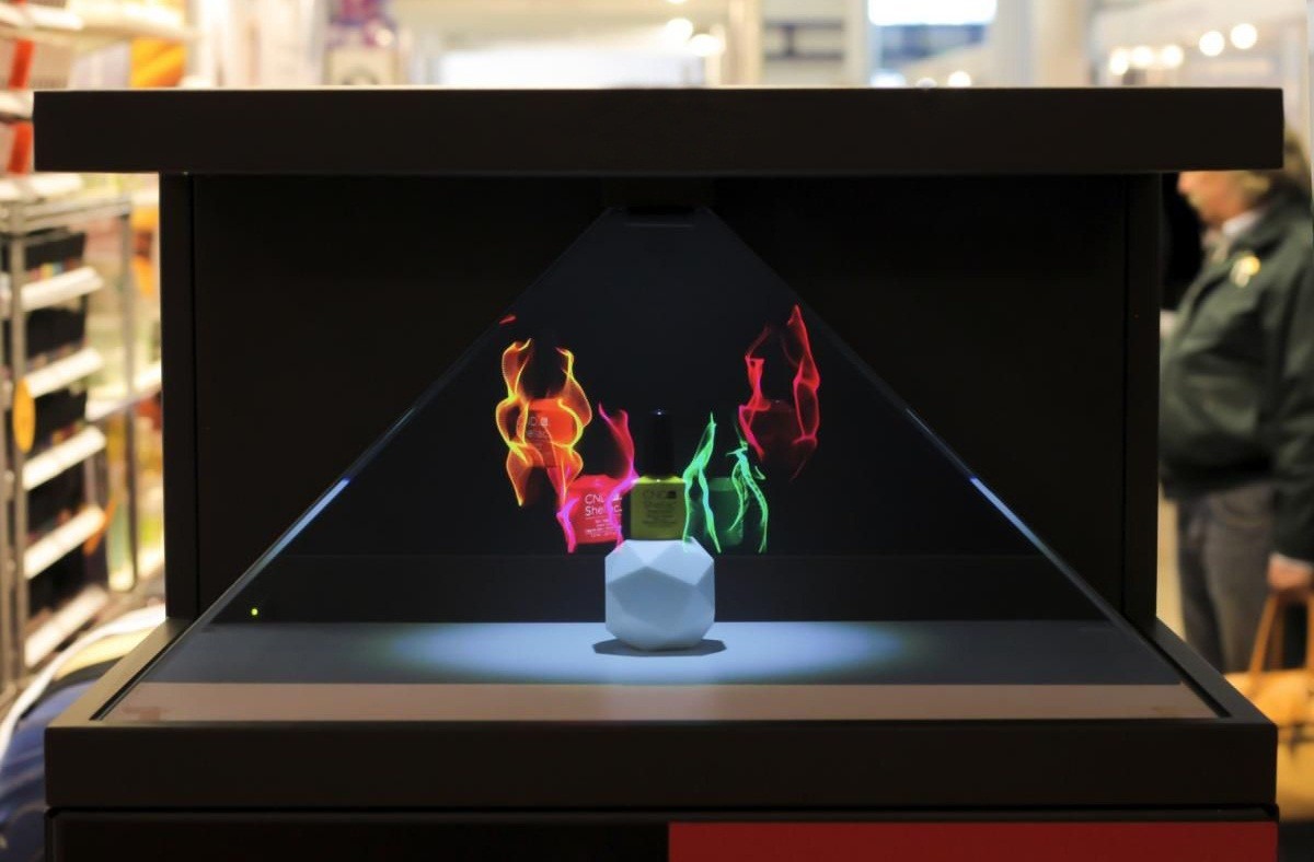 19" - 70" 3D Hologram Pyramid Box AD Player for POS and Luxuries Display