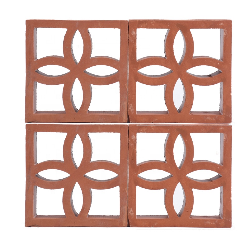 800 Centigrade Heat Insulation Hollow Perforated Clay Bricks for Garden Wall Decorative Construction
