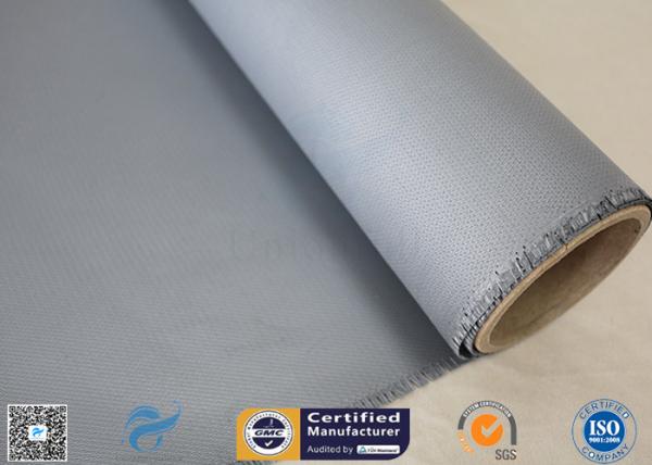 4HS Satin Weave 1.2m * 50m High Temp. 260℃ Silicone Coated Fiberglass Fabric