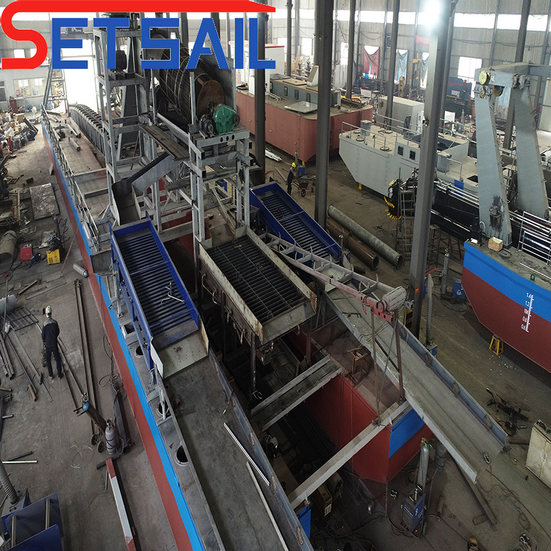 Cummins Generator Sets Chain Bucket Gold Dredger for River