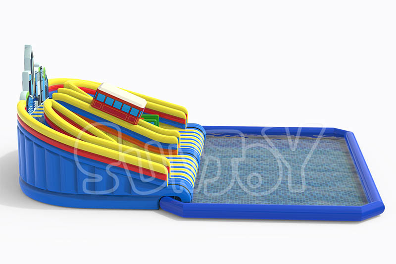 0.9mm Plato Commercial Inflatable Water Park With Slide