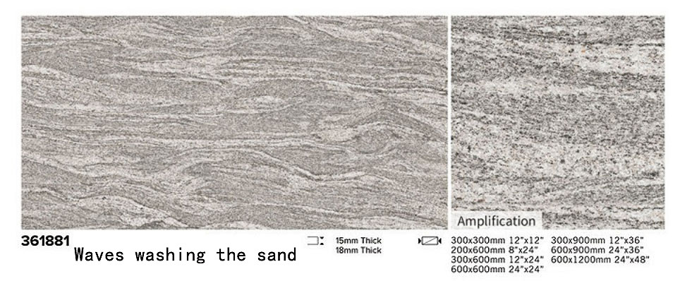 Wear-Resistant Gray 1200x600x18mm Porcelain Flooring Paving Tile Full Body For Garage Floor