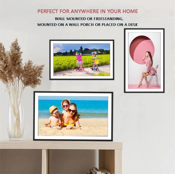 15.6inch 1920 * 1080 FHD Digital Photo Frame IPS Touch Screen Electronic Photo
