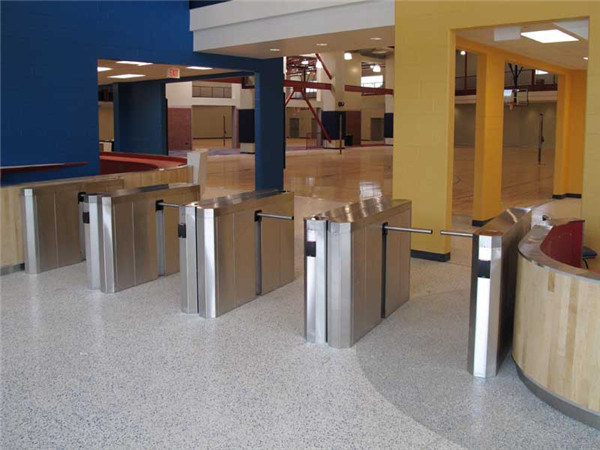 Double Way bi-directional Intelligent 316SS Drop Arm Turnstile Crowd Control System For Airport