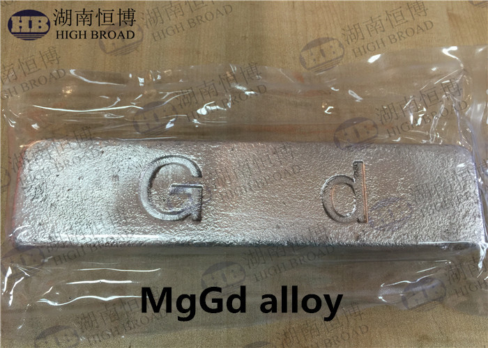 Magnesium Gadolinium Alloy MgGd25 MgGd30 for improve Magnesium Product Physical Properties