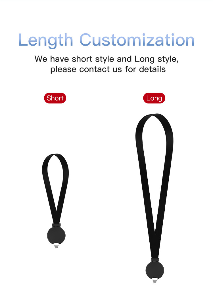 23cm 92cm 3 In 1 Phone Lanyard USB 2.0 Charging Cable Custom Logo