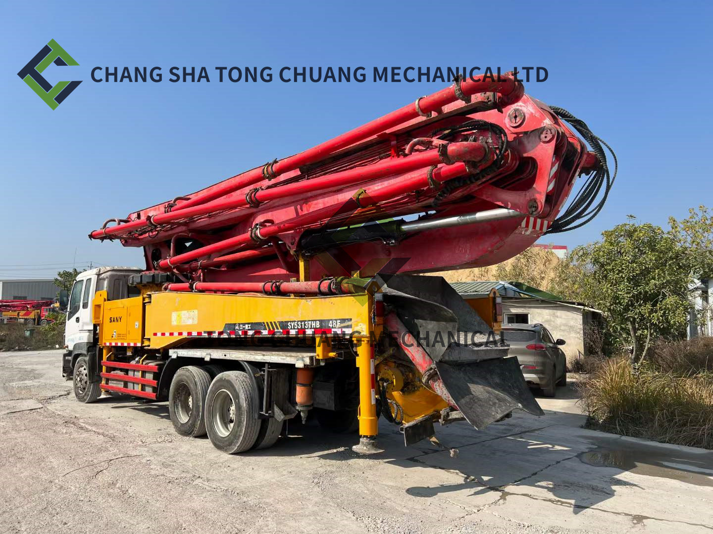 2011 Sany Heavy Industry 46 M Concrete Pump Truck Isuzu Chassis