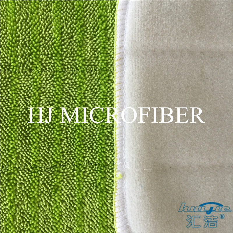 Green Color Microfiber Wet Mop Pads Twist Pile Refill Mop Fabric Home Cleaning Mop Heads