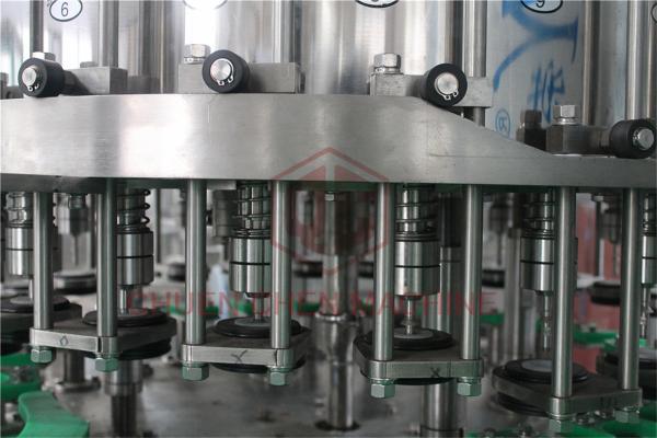 Metal Screw Cap Bottle Filling And Capping Machine / Hot Juice Glass Bottle