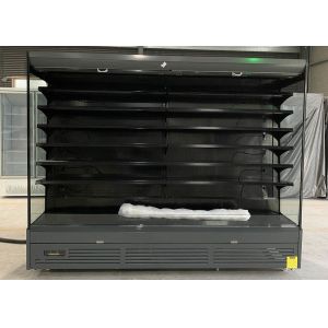 AUTOMATIC DEFROST 6-FT PLUG-IN OPEN-CASE CHILLER BLACK