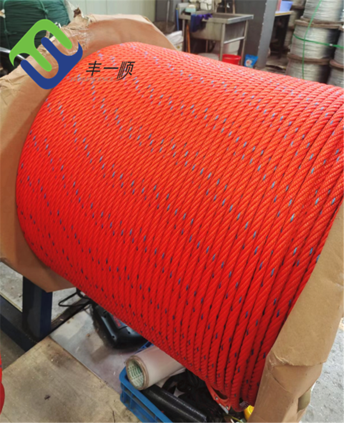 6 Strand Twisted PP Danline Combination Rope Polypropylene Reinforced Rope For Marine Fishing