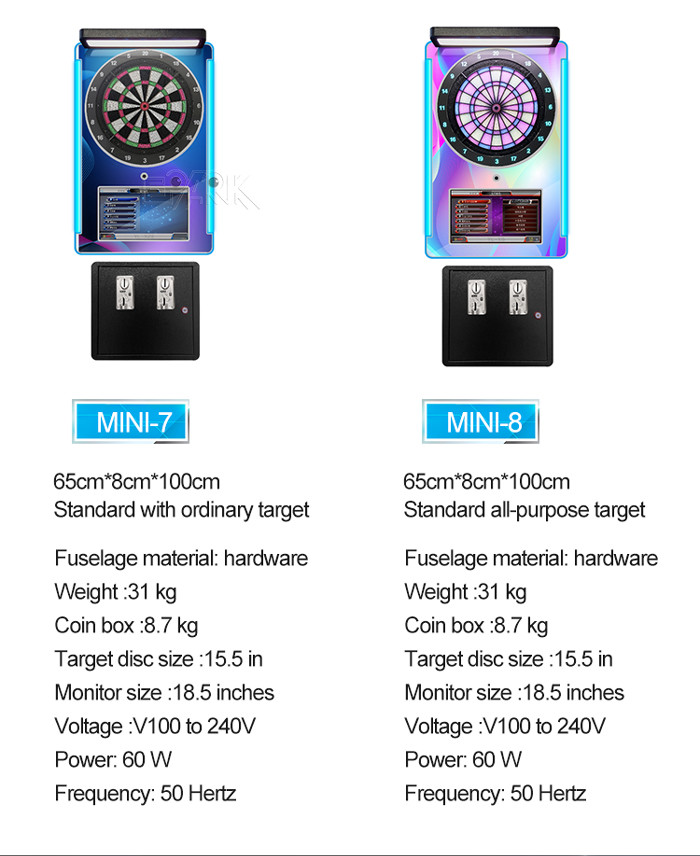 60W 50HZ Mini Darts Sports Game Machine For Entertainment