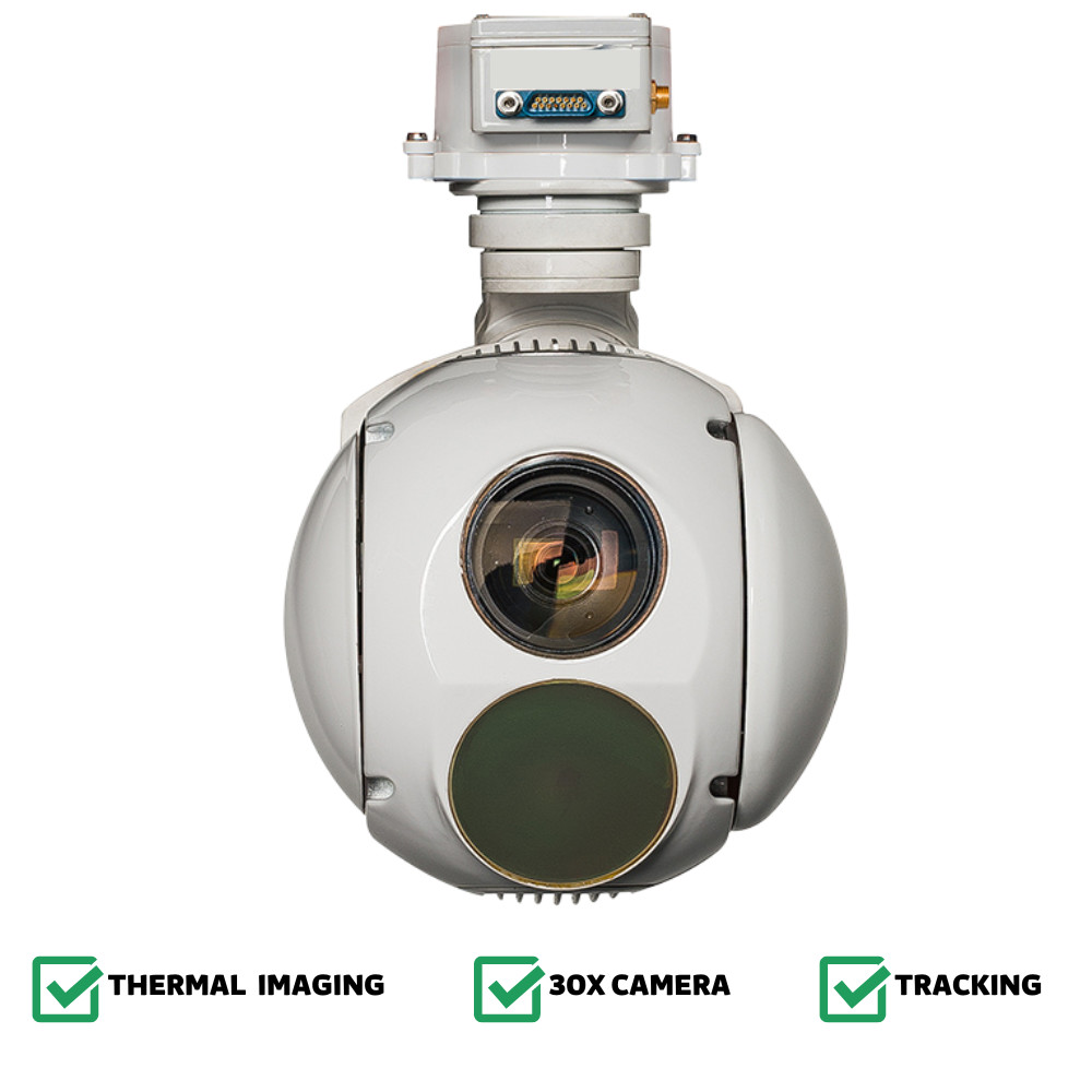 HXTS01D 30X Zoom UAV Drone Thermal Camera Pod UAV Laser Ranging Tracking Gimbal PTZ System