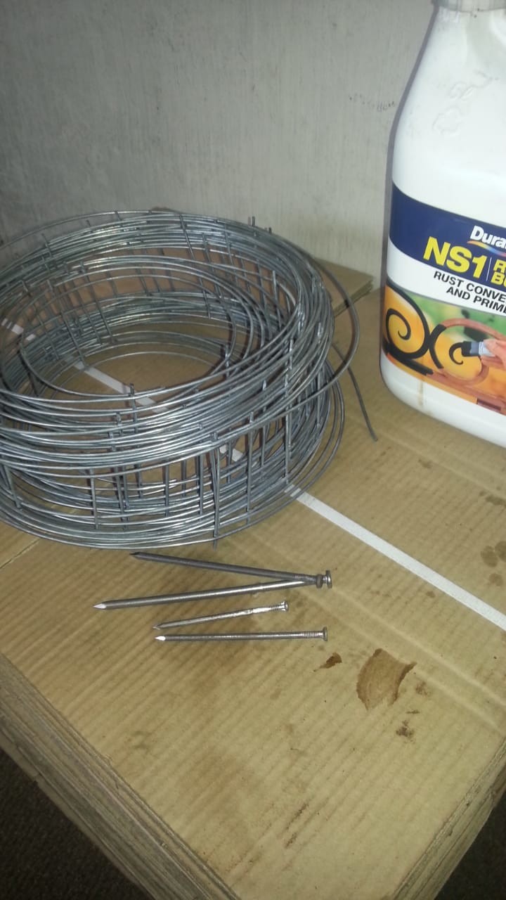3rolls together for zimbabwe customer Brick Force wire Mesh welding Machine