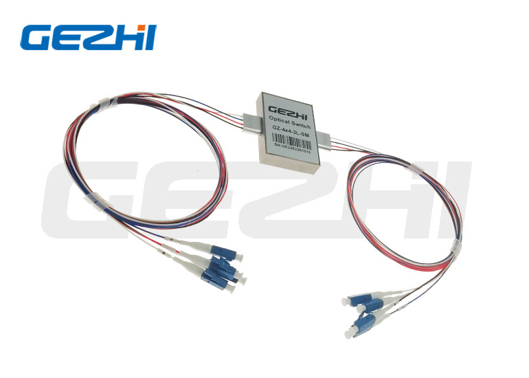 4x4 Min Single Mode Fiber Optical Switches Non Latching