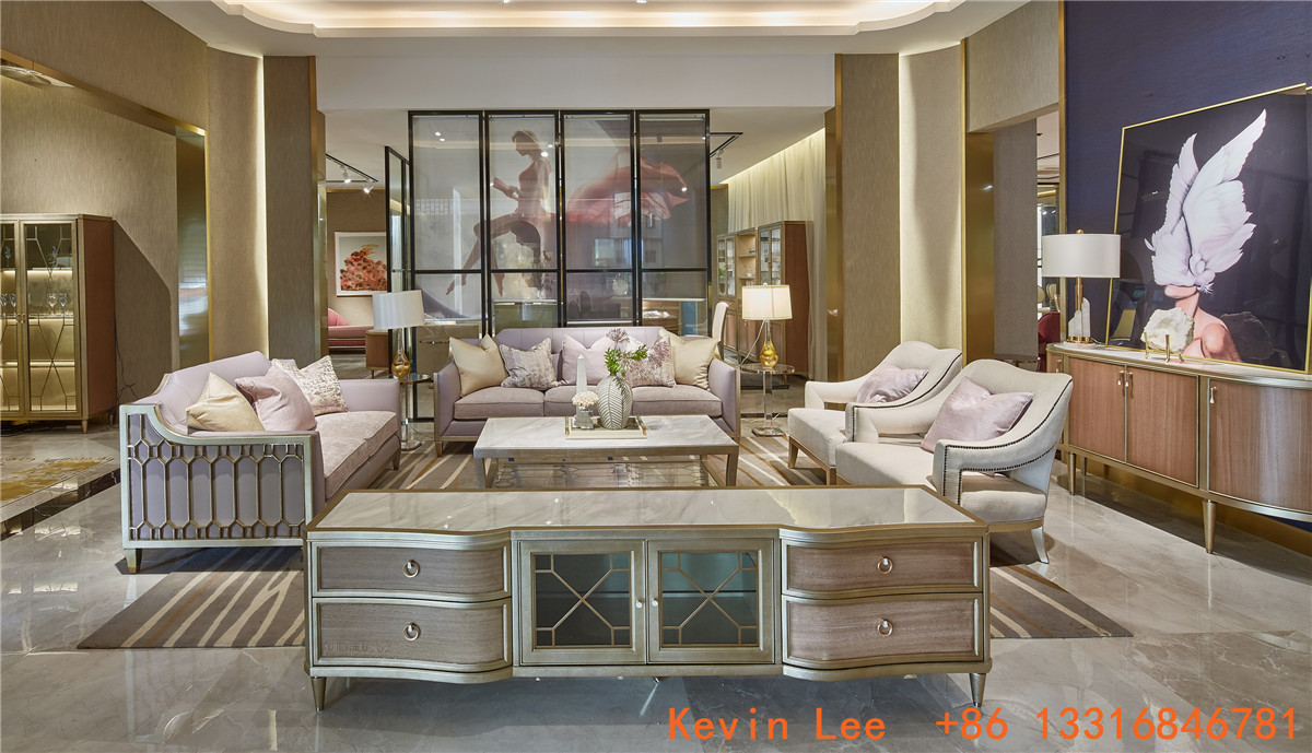Custom made furniture factory who supply hotel furniture console table and coffee table for Lobby Leisure furniture