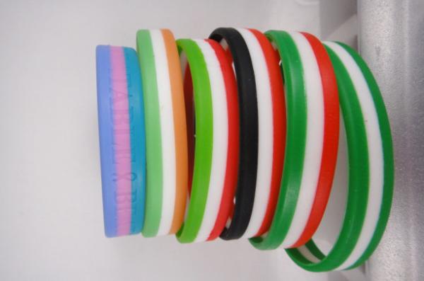 100% Eco-friendly silicone band, silicone bracelet, silicone wristband with