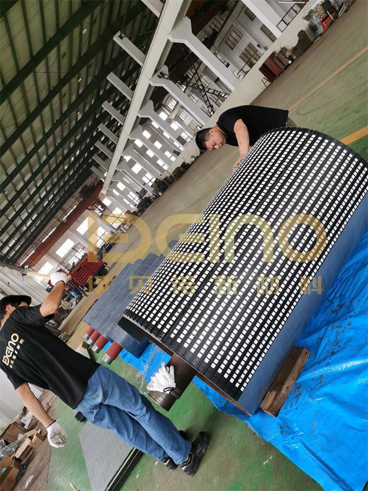 Rubber Ceramic Lagging Sheet Wear Resistant ISO Certificate