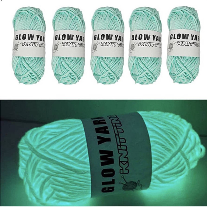 Shoes Upper Glow Dark Yarn Polyester FDY Fluorescent Knitting Yarn