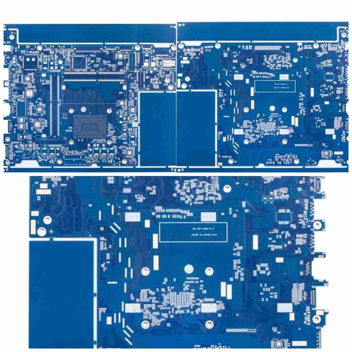 Immersion Gold HDI PCB Board 8 Layer 1.6mm 3mil Blue Solder Mask