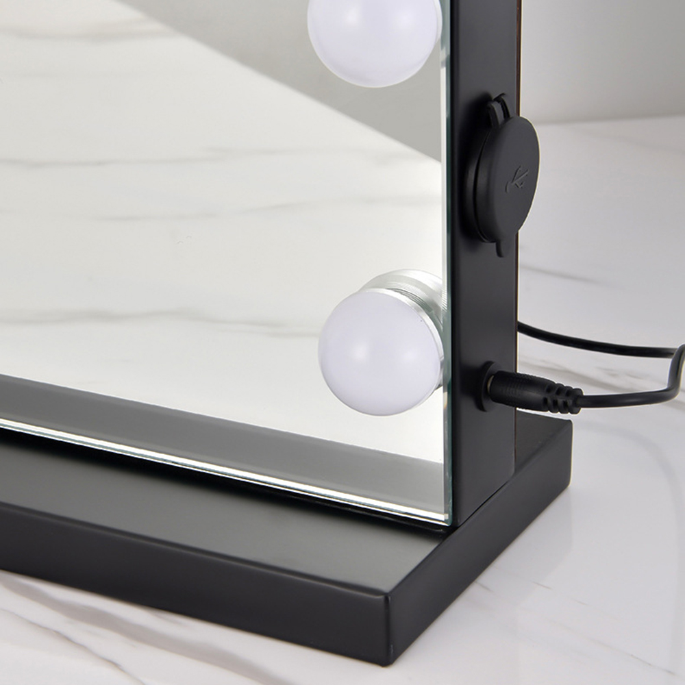 Customizable Fashion Design Makeup Vanity Hollywood Led Mirror with Chrome Finish