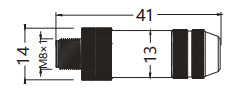 IP67 M8 Connector Field-Wireable Screw Terminals Male 4P Shield
