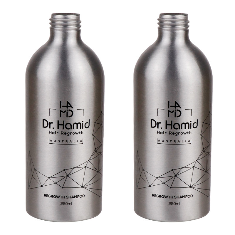 Silkscreen 100ml-500ml Aluminium Bottle Empty Lash Shampoo Bottles ODM