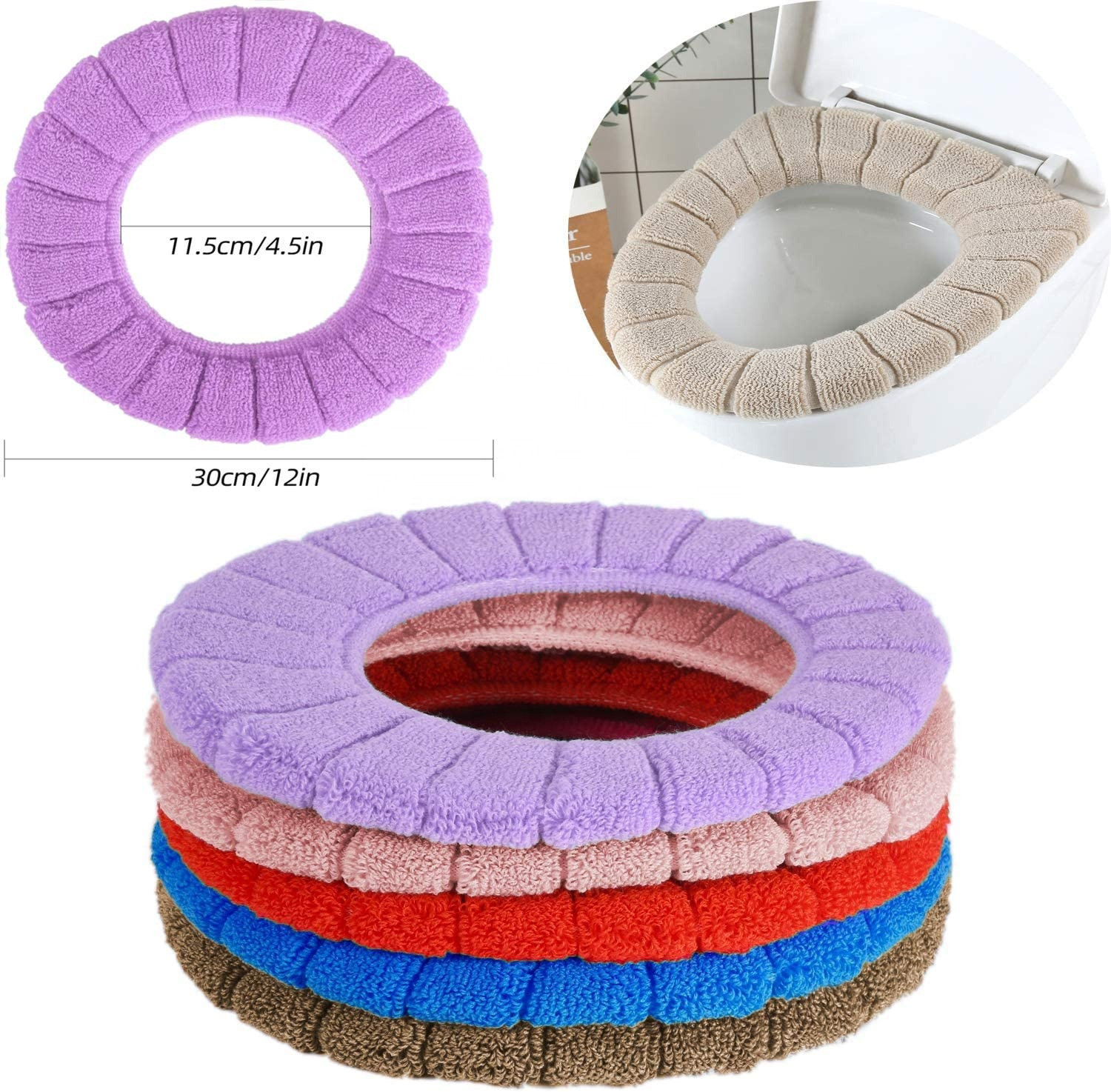 USB Graphene Heating Element , Warm Toilet Seat Cover Washable