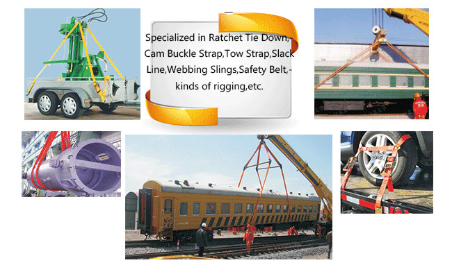 Anti Abrasion Polyester Webbing Roll Customized Sling Color High Safety Coefficient