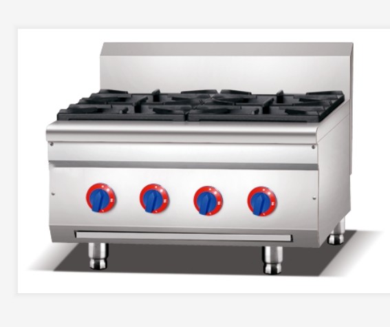 Professional Four Burner Stove Free Standing Gas Stove 4 Burner Stainless Steel