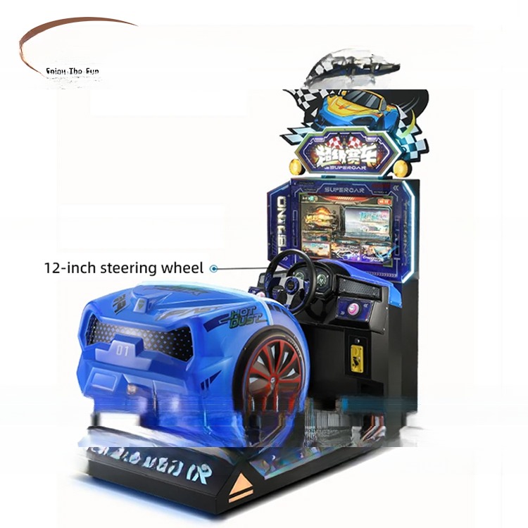 Coin Operated Car Games 3d Racing Machine Customized High Profit