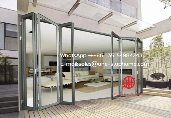 Glass Folding Door/Aluminium double glazed windows and doors comply with Australian & New Zealand standards
