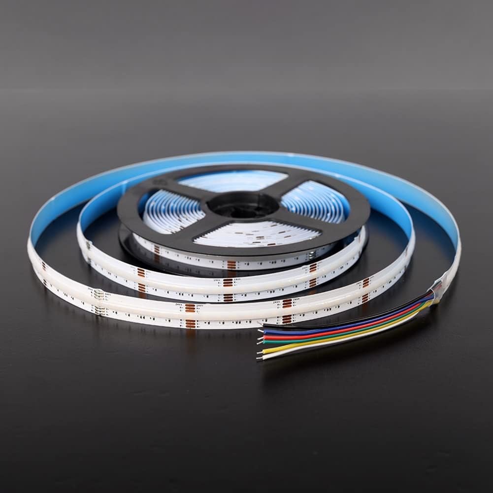  Flexible 21W/M Dimmable COB LED Tape Strip Lights RGBCCT 5M Roll 35.71mm Cutting Manufactures